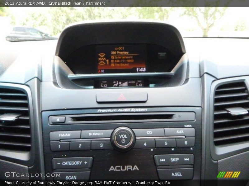 Crystal Black Pearl / Parchment 2013 Acura RDX AWD