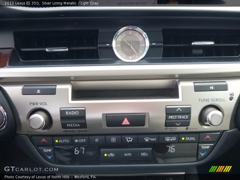 Silver Lining Metallic / Light Gray 2013 Lexus ES 350