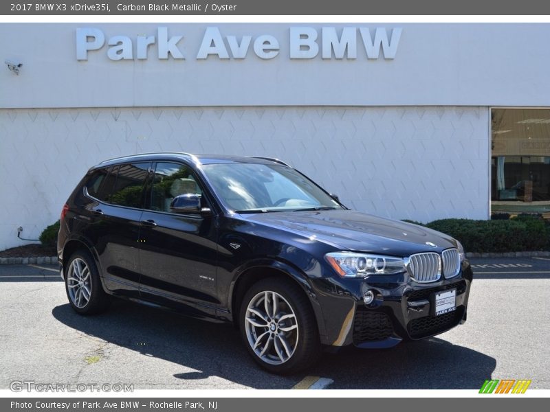 Carbon Black Metallic / Oyster 2017 BMW X3 xDrive35i