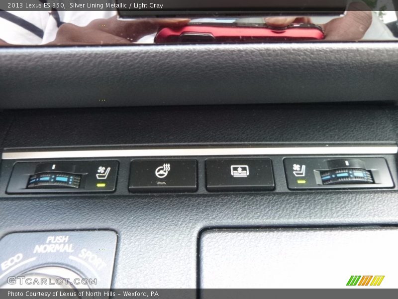 Silver Lining Metallic / Light Gray 2013 Lexus ES 350