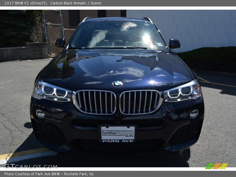 Carbon Black Metallic / Oyster 2017 BMW X3 xDrive35i