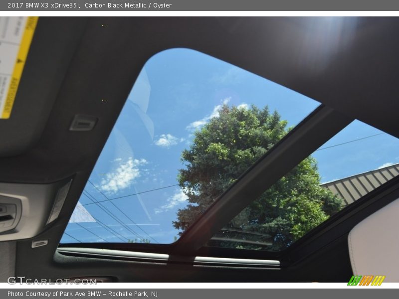 Carbon Black Metallic / Oyster 2017 BMW X3 xDrive35i