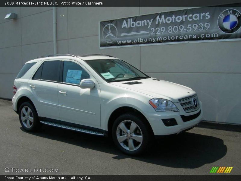 Arctic White / Cashmere 2009 Mercedes-Benz ML 350