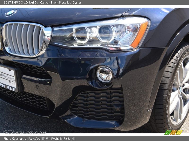 Carbon Black Metallic / Oyster 2017 BMW X3 xDrive35i