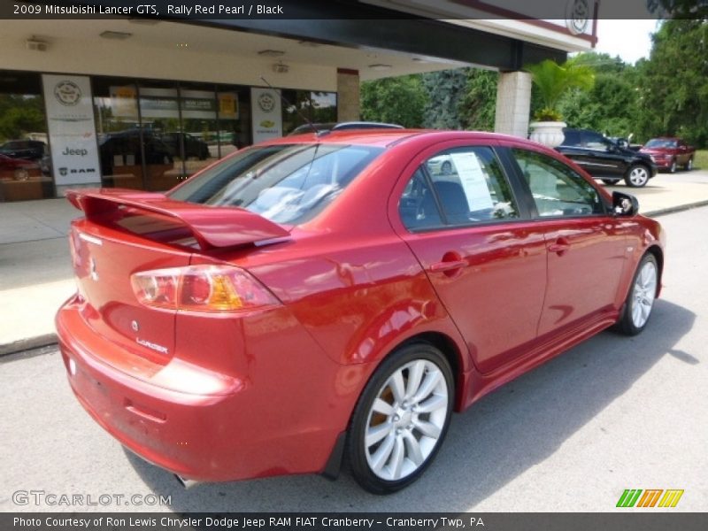 Rally Red Pearl / Black 2009 Mitsubishi Lancer GTS