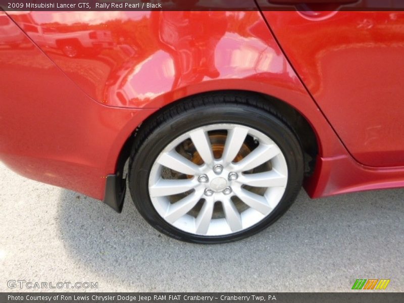 Rally Red Pearl / Black 2009 Mitsubishi Lancer GTS