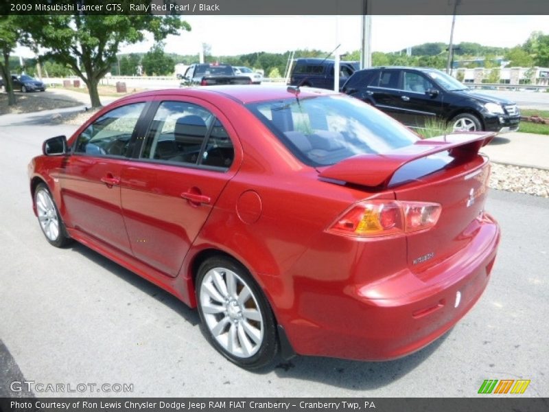 Rally Red Pearl / Black 2009 Mitsubishi Lancer GTS