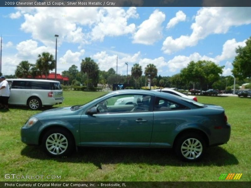 Silver Moss Metallic / Gray 2009 Chevrolet Cobalt LS Coupe