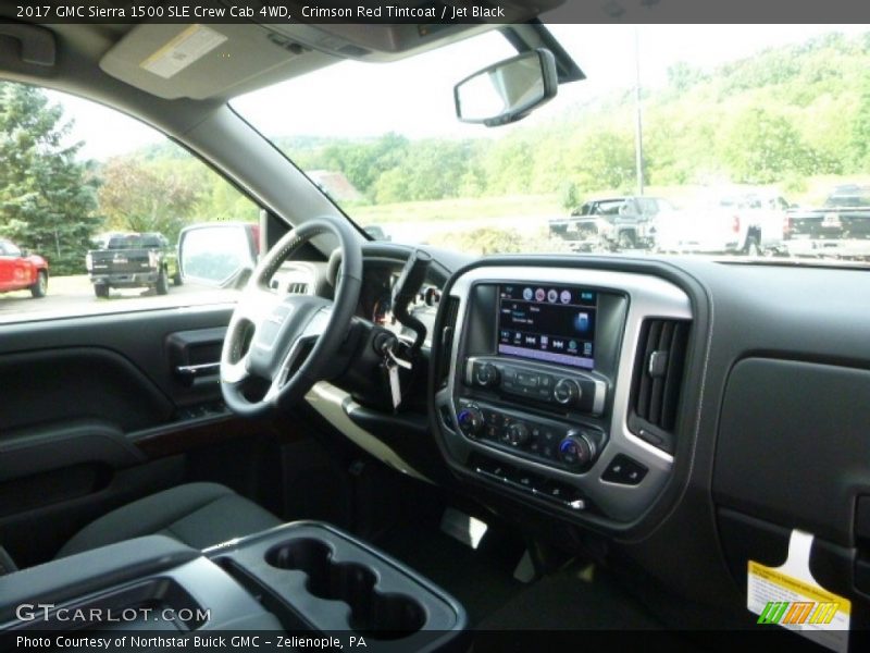 Crimson Red Tintcoat / Jet Black 2017 GMC Sierra 1500 SLE Crew Cab 4WD