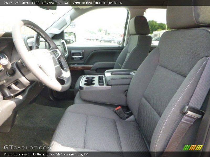 Crimson Red Tintcoat / Jet Black 2017 GMC Sierra 1500 SLE Crew Cab 4WD