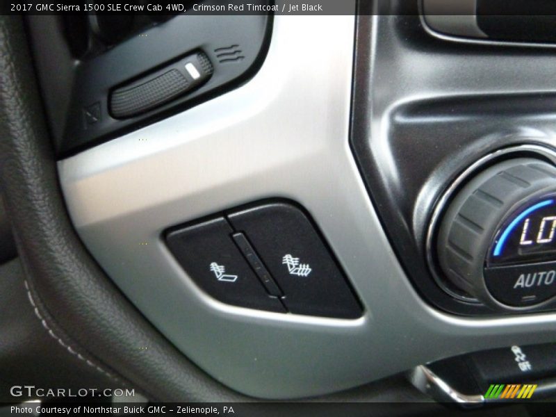 Crimson Red Tintcoat / Jet Black 2017 GMC Sierra 1500 SLE Crew Cab 4WD