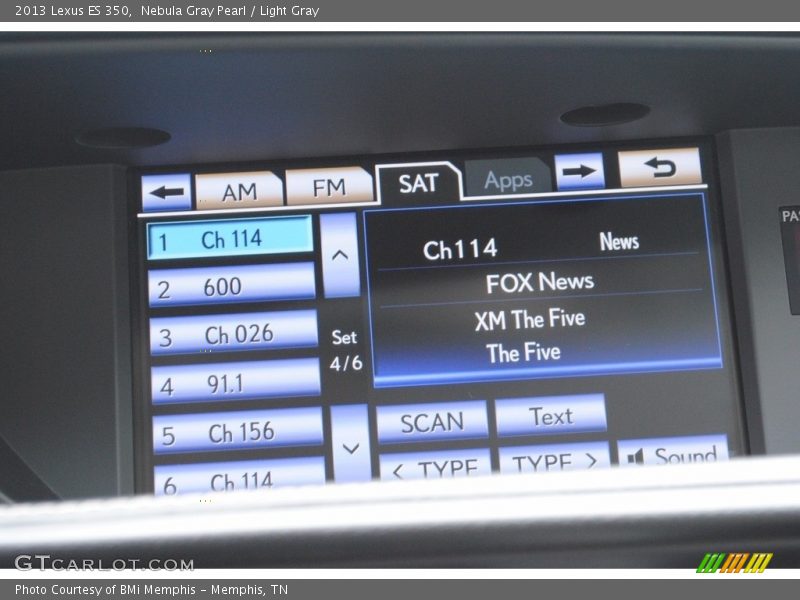 Nebula Gray Pearl / Light Gray 2013 Lexus ES 350