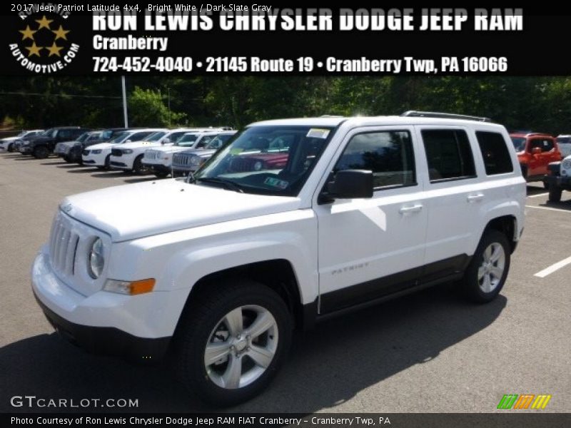 Bright White / Dark Slate Gray 2017 Jeep Patriot Latitude 4x4