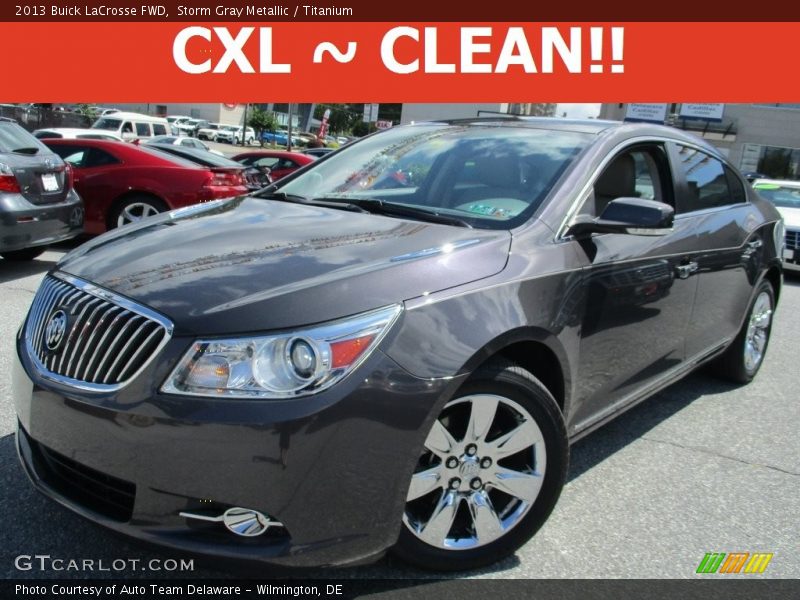 Storm Gray Metallic / Titanium 2013 Buick LaCrosse FWD