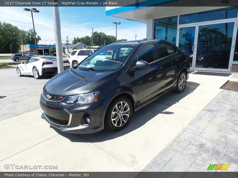 Nightfall Gray Metallic / Jet Black 2017 Chevrolet Sonic LT Sedan