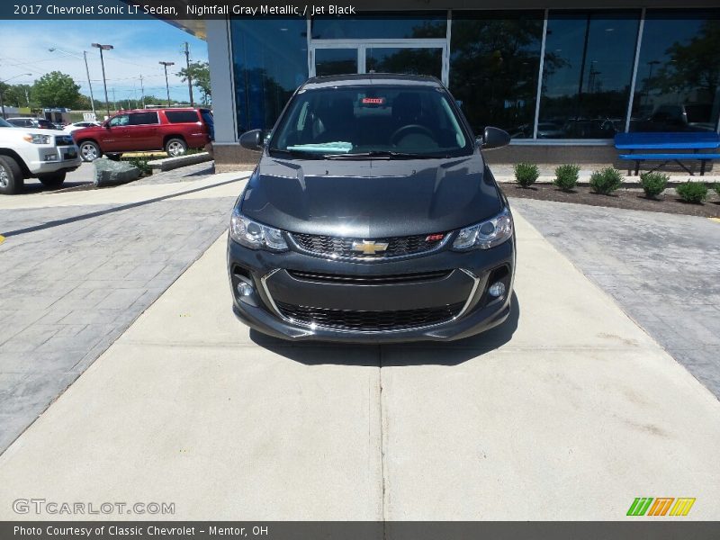 Nightfall Gray Metallic / Jet Black 2017 Chevrolet Sonic LT Sedan