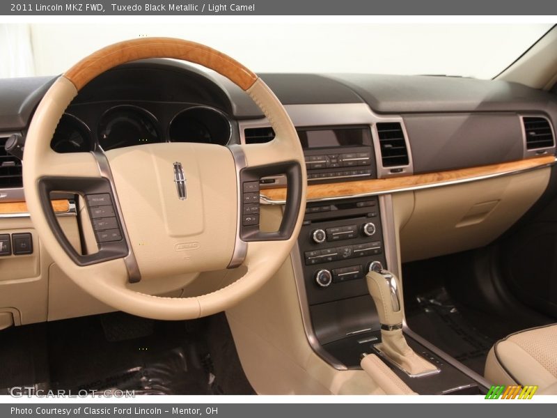 Tuxedo Black Metallic / Light Camel 2011 Lincoln MKZ FWD