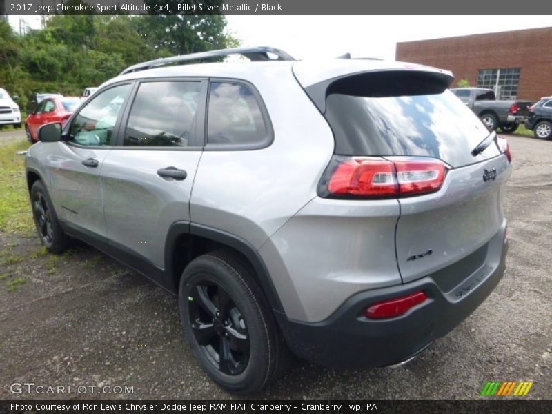 Billet Silver Metallic / Black 2017 Jeep Cherokee Sport Altitude 4x4