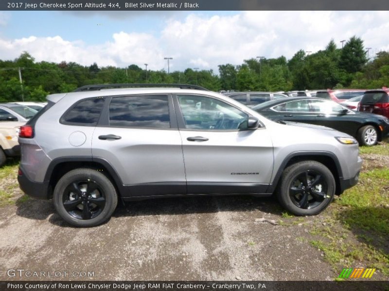 Billet Silver Metallic / Black 2017 Jeep Cherokee Sport Altitude 4x4