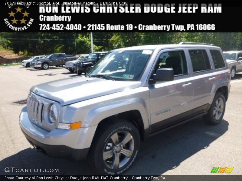 Billet Silver Metallic / Dark Slate Gray 2017 Jeep Patriot Sport SE 4x4