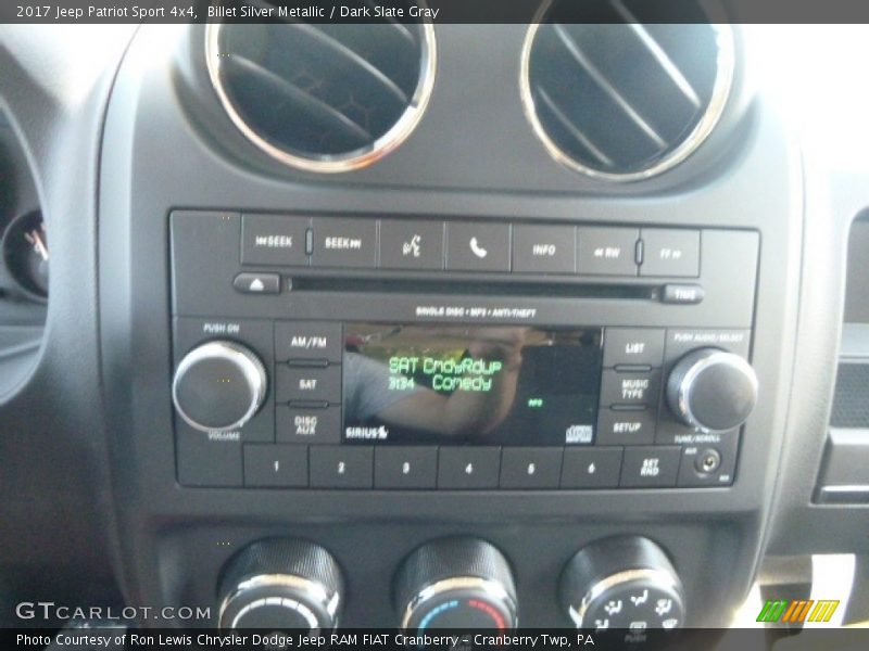 Billet Silver Metallic / Dark Slate Gray 2017 Jeep Patriot Sport 4x4