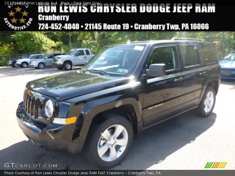 Black / Dark Slate Gray 2017 Jeep Patriot Latitude 4x4
