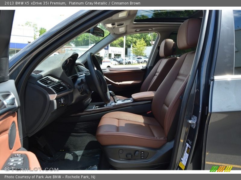 Platinum Gray Metallic / Cinnamon Brown 2013 BMW X5 xDrive 35i Premium