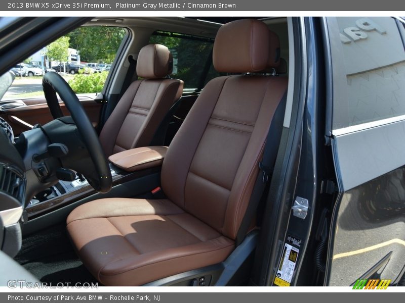 Platinum Gray Metallic / Cinnamon Brown 2013 BMW X5 xDrive 35i Premium