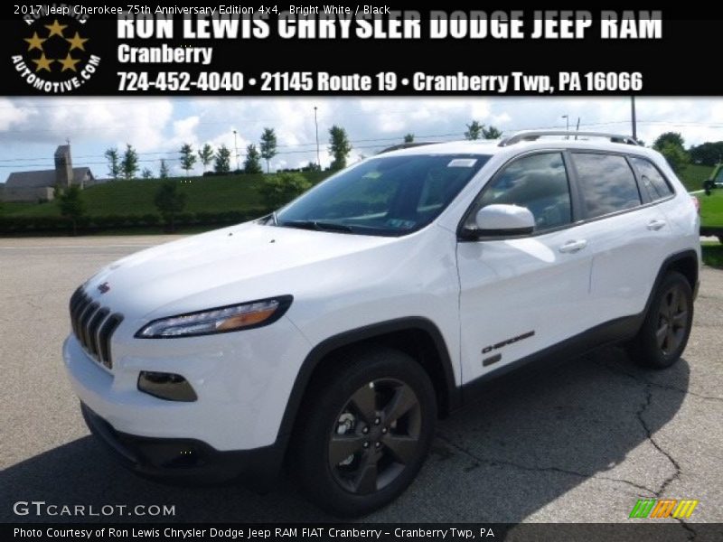 Bright White / Black 2017 Jeep Cherokee 75th Anniversary Edition 4x4