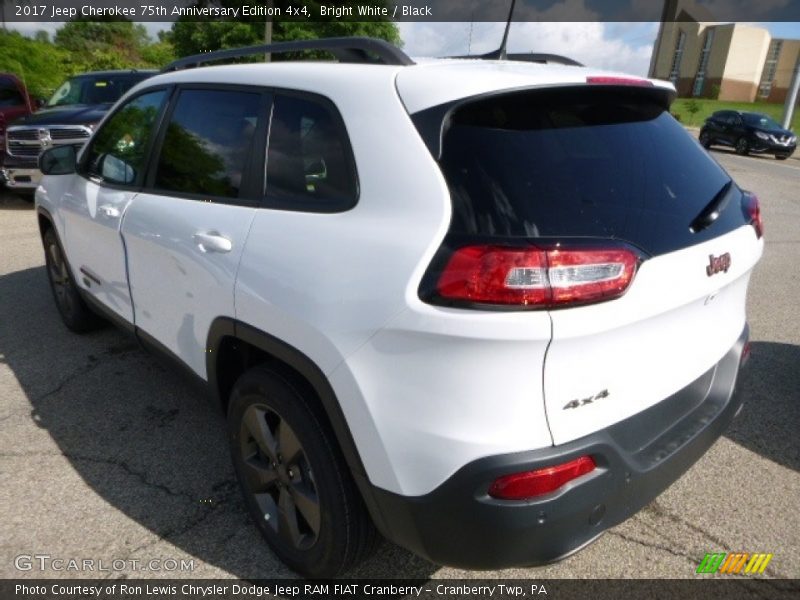 Bright White / Black 2017 Jeep Cherokee 75th Anniversary Edition 4x4