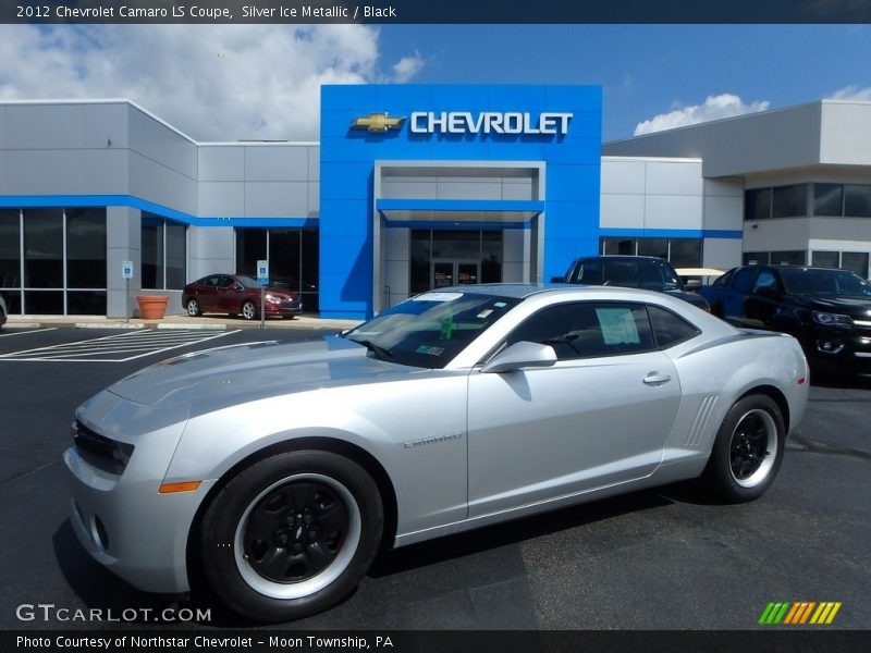 Silver Ice Metallic / Black 2012 Chevrolet Camaro LS Coupe