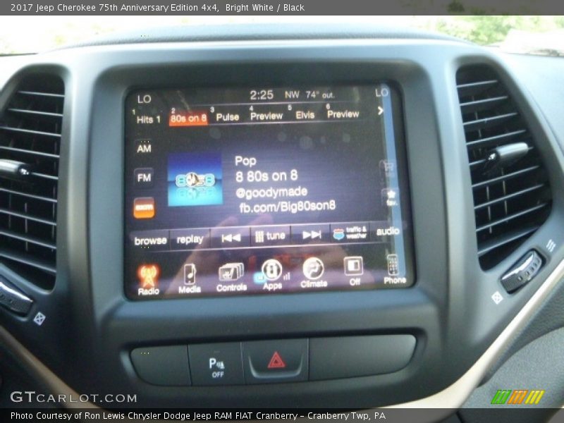 Bright White / Black 2017 Jeep Cherokee 75th Anniversary Edition 4x4