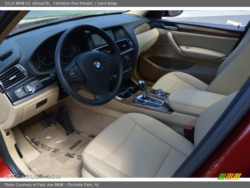 Vermilion Red Metallic / Sand Beige 2014 BMW X3 xDrive28i