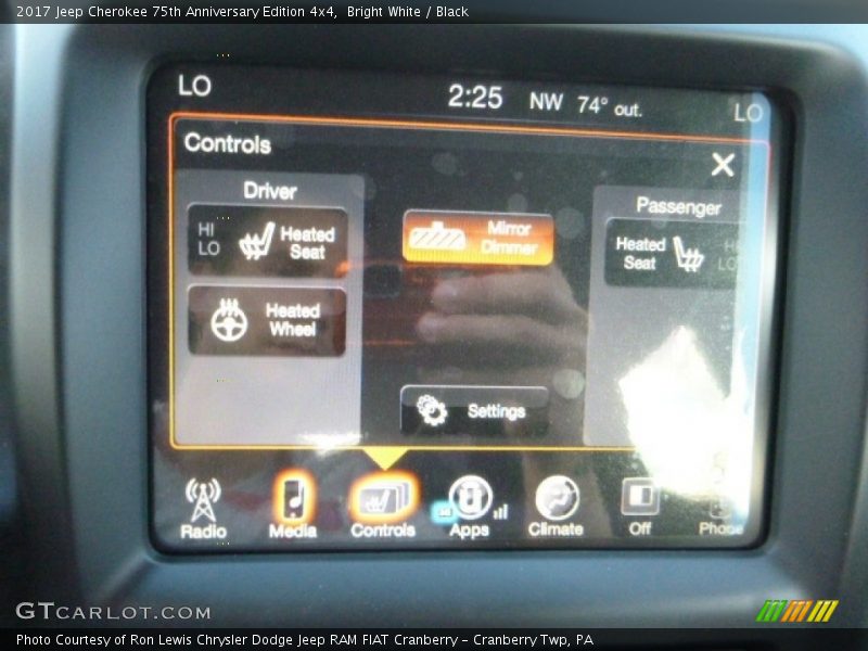 Bright White / Black 2017 Jeep Cherokee 75th Anniversary Edition 4x4