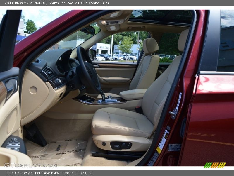 Vermilion Red Metallic / Sand Beige 2014 BMW X3 xDrive28i