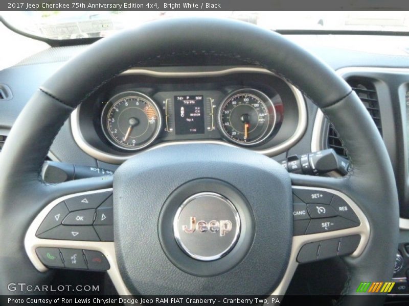 Bright White / Black 2017 Jeep Cherokee 75th Anniversary Edition 4x4