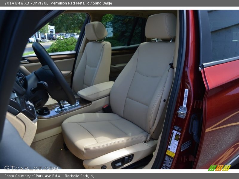 Vermilion Red Metallic / Sand Beige 2014 BMW X3 xDrive28i