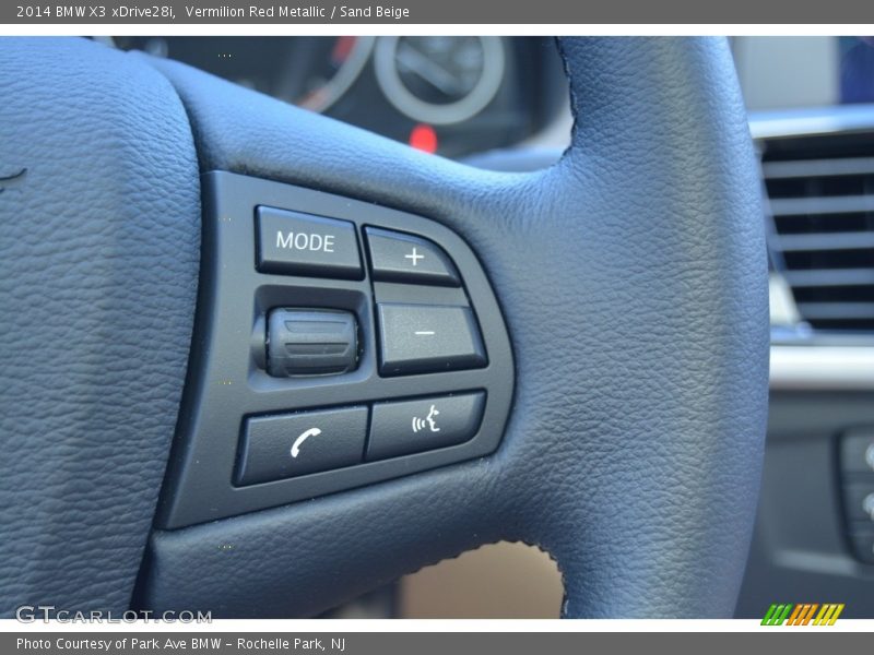 Vermilion Red Metallic / Sand Beige 2014 BMW X3 xDrive28i