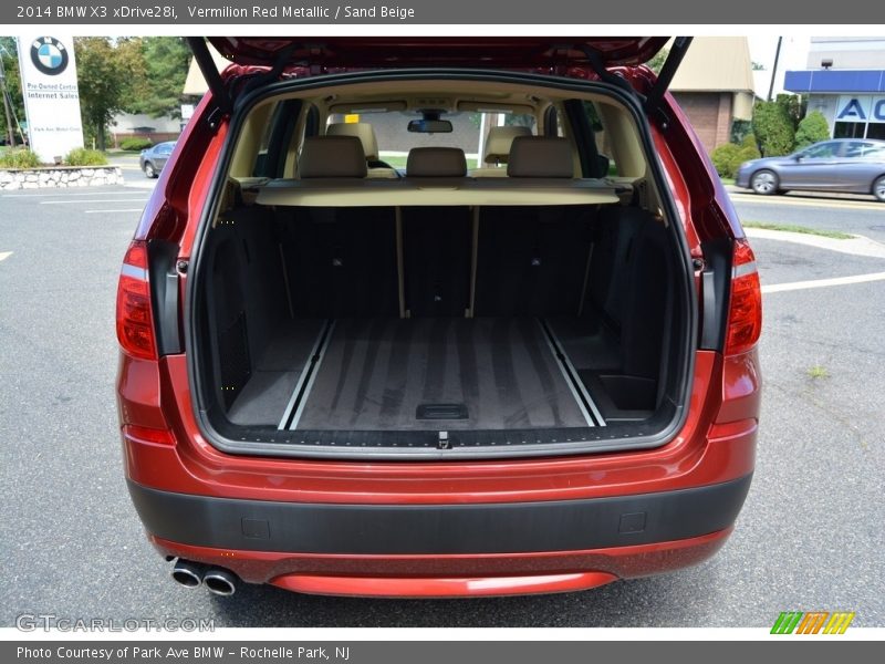 Vermilion Red Metallic / Sand Beige 2014 BMW X3 xDrive28i