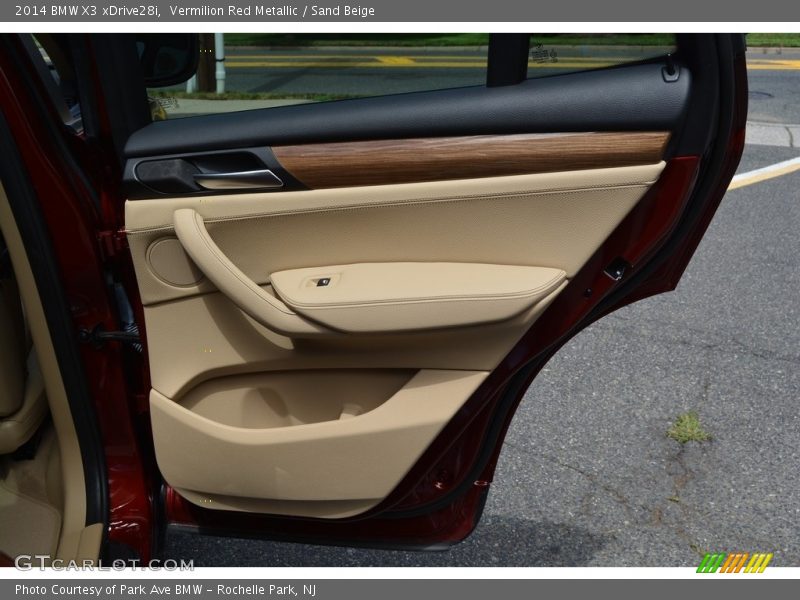 Vermilion Red Metallic / Sand Beige 2014 BMW X3 xDrive28i