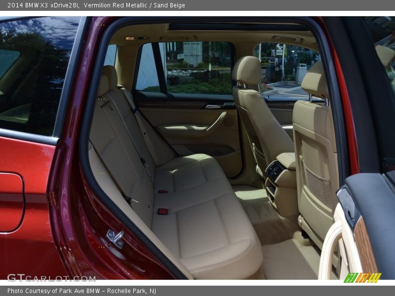 Vermilion Red Metallic / Sand Beige 2014 BMW X3 xDrive28i