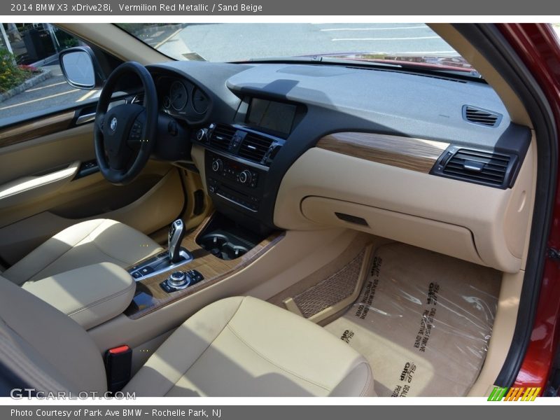 Vermilion Red Metallic / Sand Beige 2014 BMW X3 xDrive28i