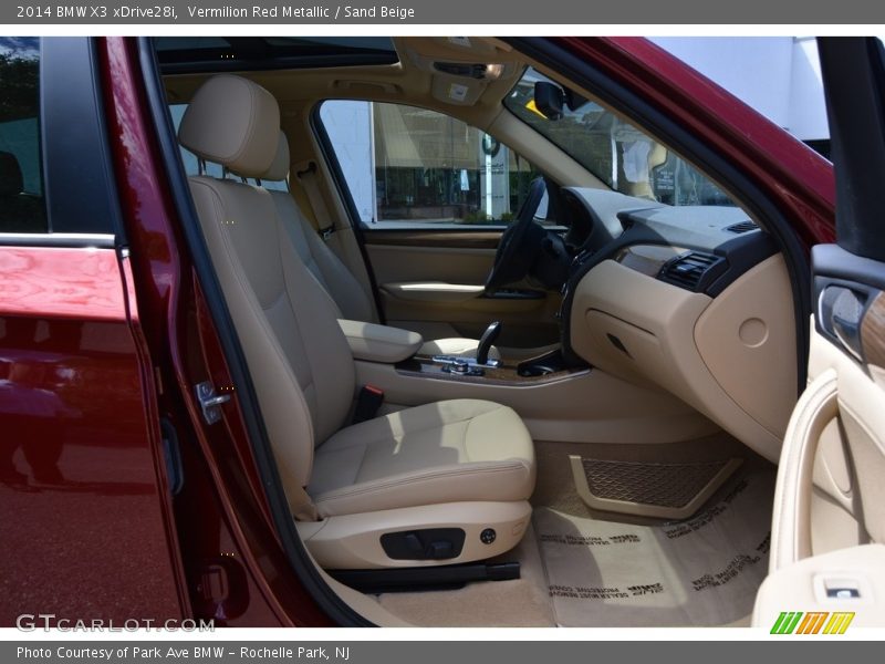 Vermilion Red Metallic / Sand Beige 2014 BMW X3 xDrive28i