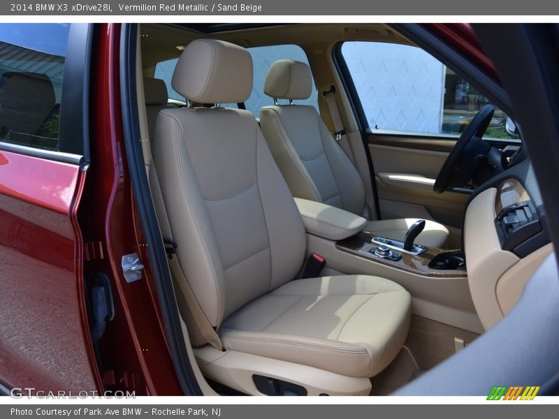 Vermilion Red Metallic / Sand Beige 2014 BMW X3 xDrive28i