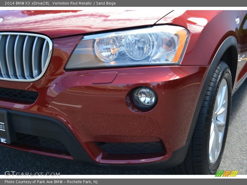 Vermilion Red Metallic / Sand Beige 2014 BMW X3 xDrive28i