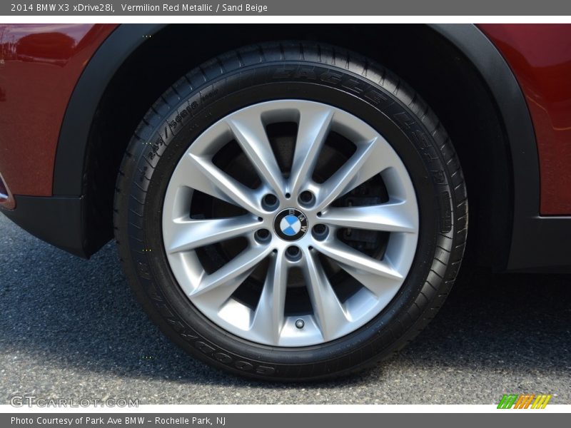Vermilion Red Metallic / Sand Beige 2014 BMW X3 xDrive28i