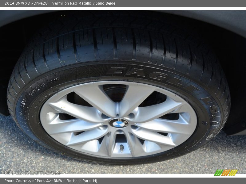 Vermilion Red Metallic / Sand Beige 2014 BMW X3 xDrive28i