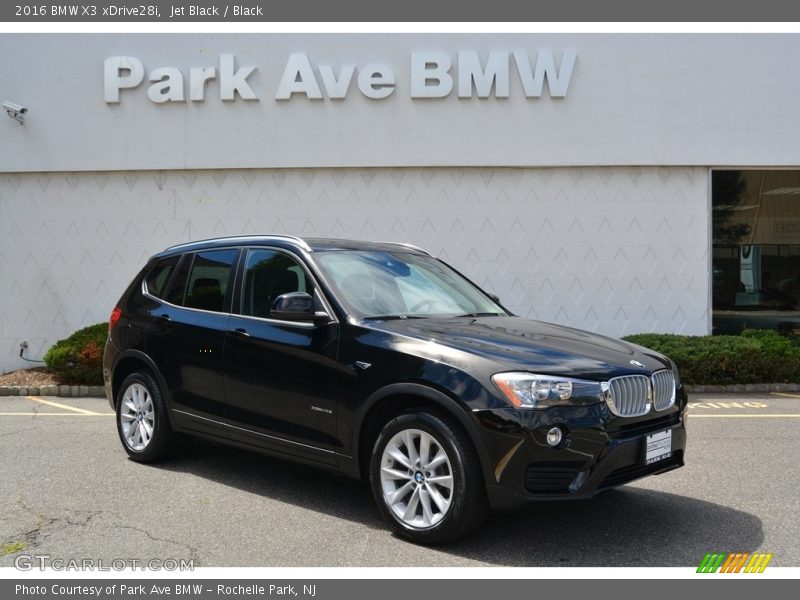 Jet Black / Black 2016 BMW X3 xDrive28i