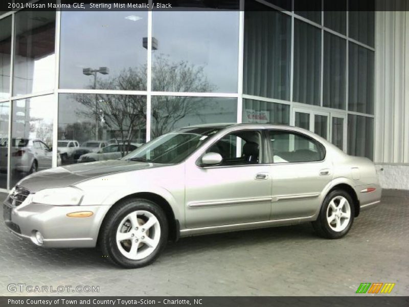 Sterling Mist Metallic / Black 2001 Nissan Maxima GLE