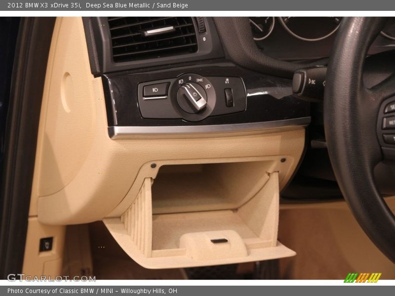 Deep Sea Blue Metallic / Sand Beige 2012 BMW X3 xDrive 35i
